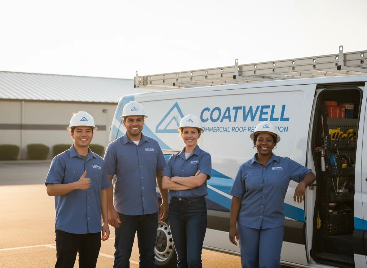 Commercial roof coating company in Bradford, IA